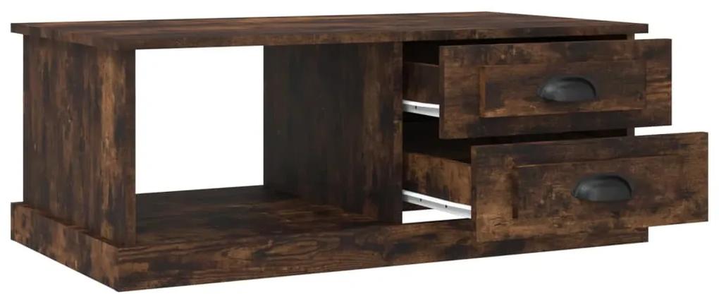 Mesa de centro 90x50x35 cm derivados madeira carvalho fumado