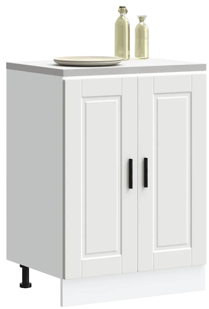 vidaXL Armário base de cozinha Porto derivados de madeira branco