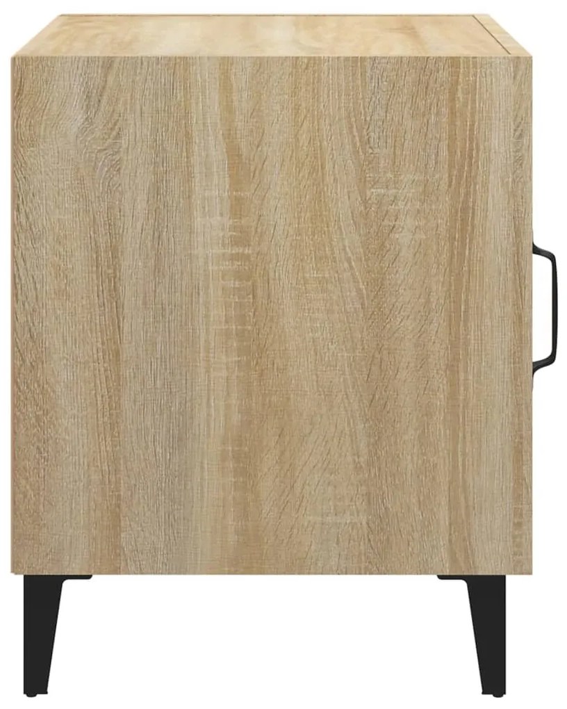 Mesas de cabeceira 2pcs derivados de madeira carvalho sonoma