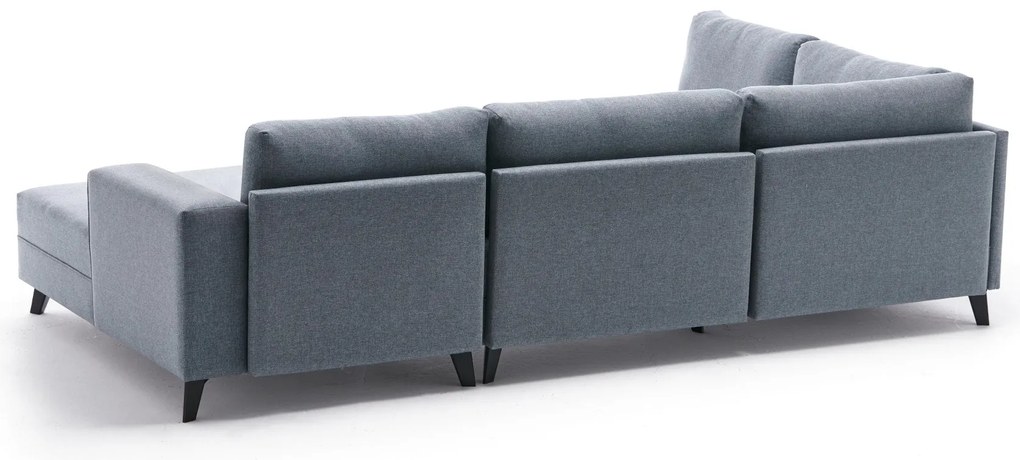 Sofá-Cama de Canto Efsun – Azul – 300 x 78 x 202 cm