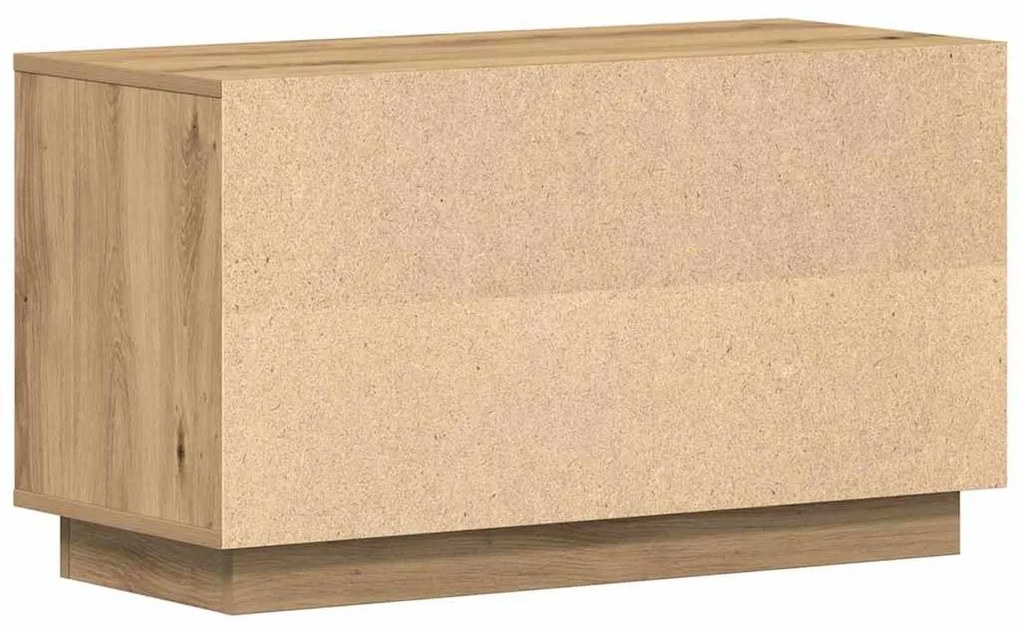 Estante de TV vidaXL Carvalho Artisan 80x35x45 cm Madeira de engenhari