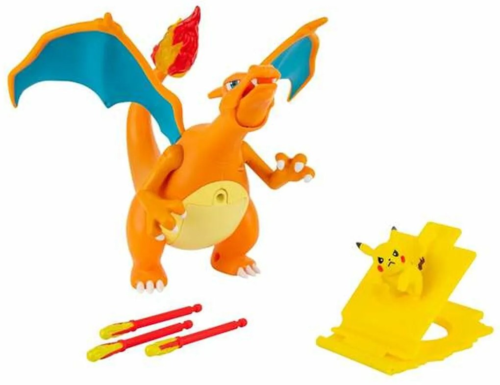 Playset Pokémon Deluxe Charizard vs Pikachu 5 Peças