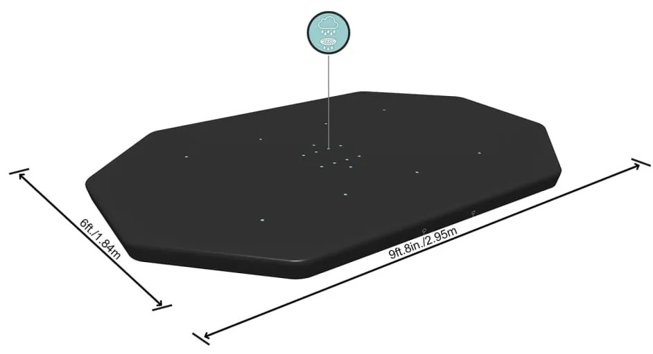 Cobertura de piscina Flowclear 300x200 cm