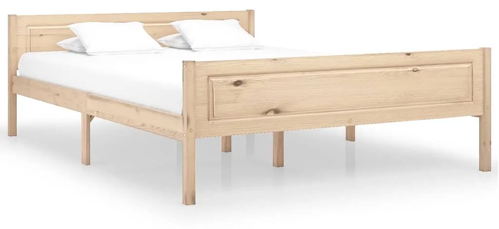 vidaXL Estrutura de cama em pinho maciço 160x200 cm