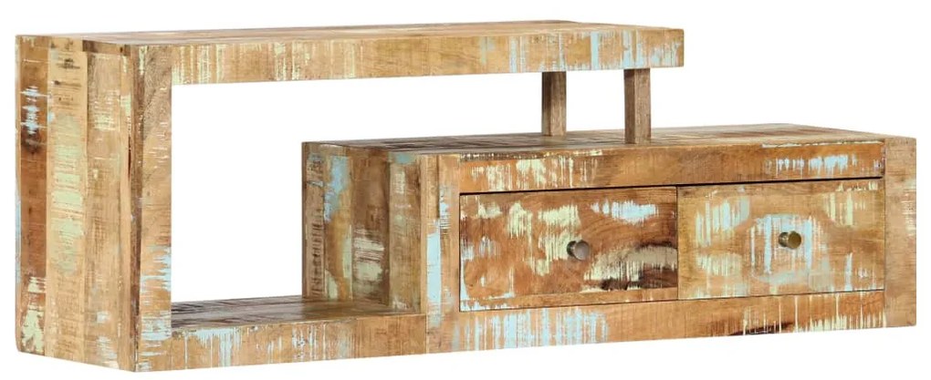 vidaXL Móvel de TV 120x30x40 cm madeira recuperada maciça