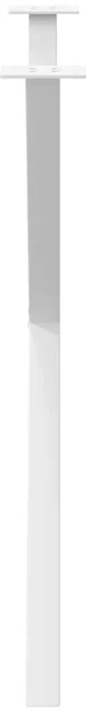 Pés para mesa de jantar em formato de X, 2 peças, branco, 90x (72-73)