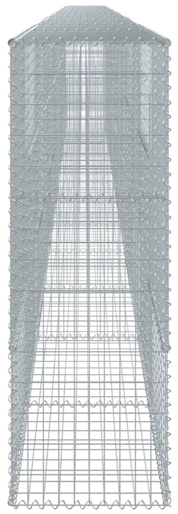 Cesto gabião com cobertura 1200x50x150 cm ferro galvanizado