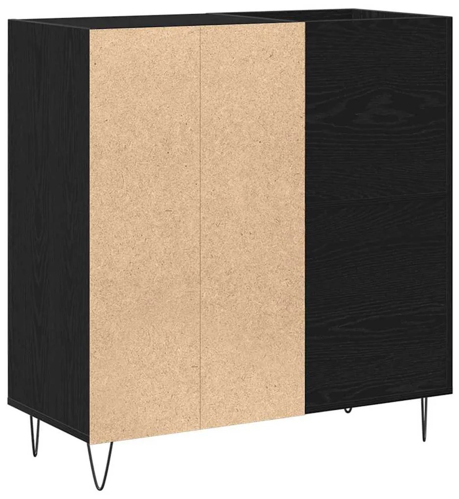 Armário de Registros Carvalho Preto 84.5x38x90 cm Madeira Engenhariada