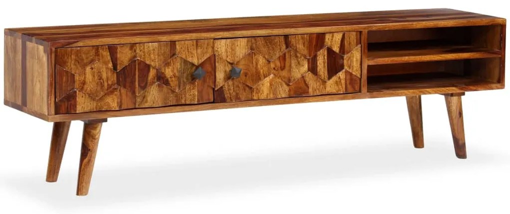 Móvel de TV madeira acácia maciça 140x30x40 cm