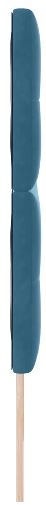 Cabeceira com Botões Azul Escuro 180 cm Veludo