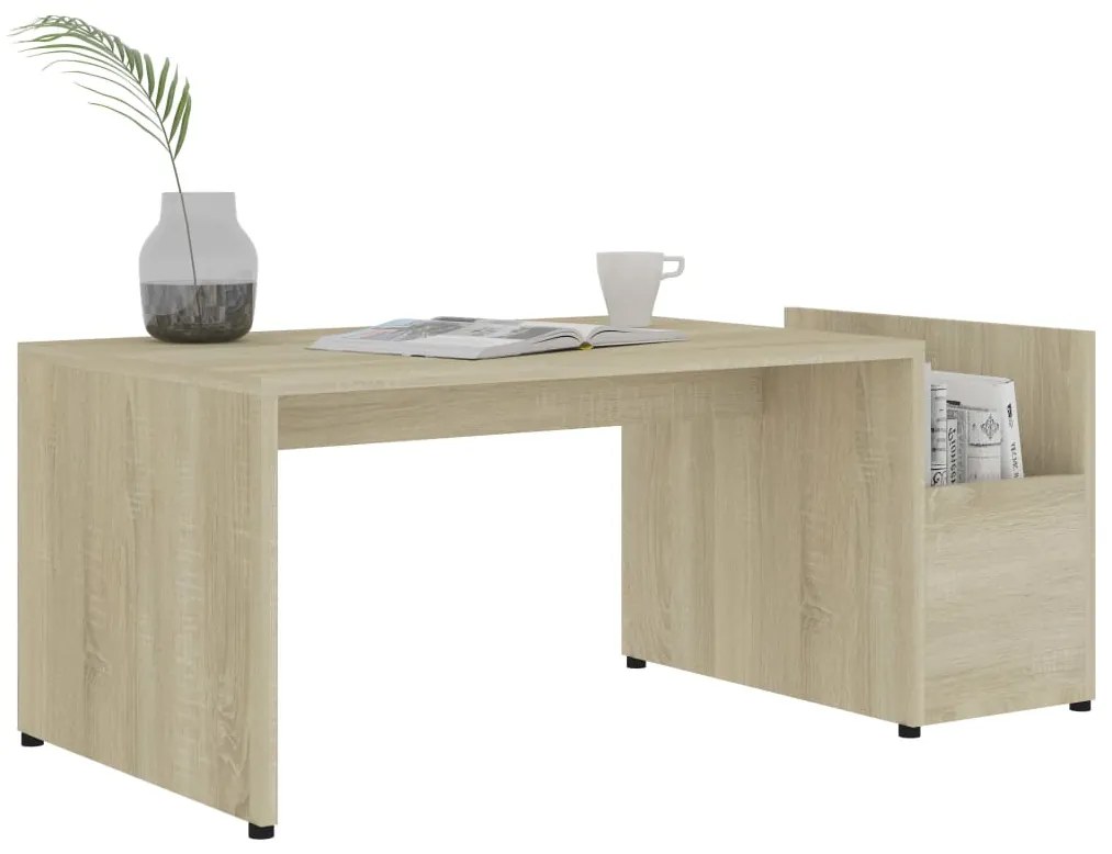 Mesa de centro 90x45x35 cm derivados de madeira carvalho sonoma