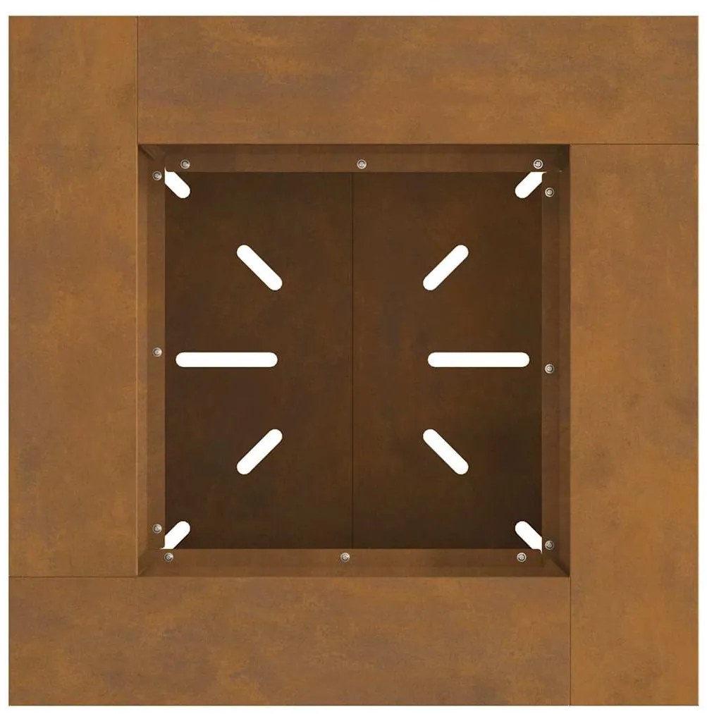 Lareira 60x60x50 cm Ferro Envelhecido