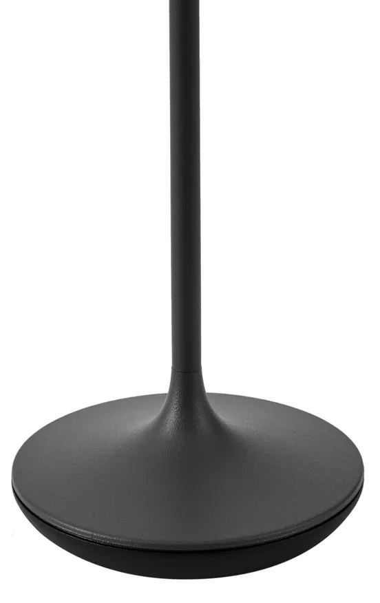 Candeeiro de mesa preto Incl. LED IP65 Recarregável com estação de carregamento - Treble