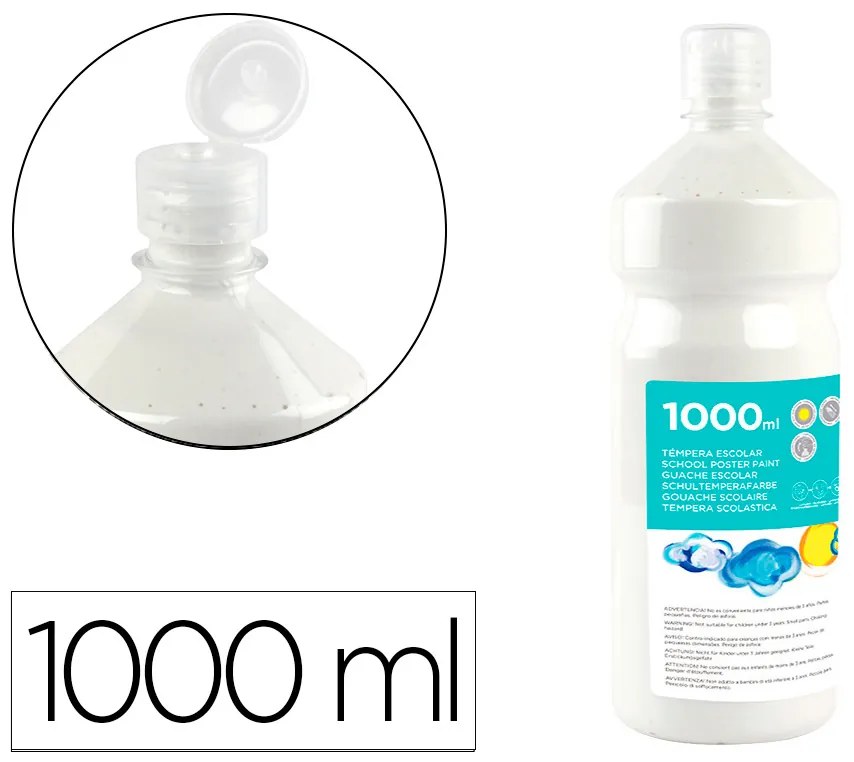 Guache Escolar 1000 Ml Branco