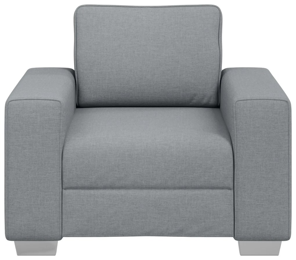 Cadeira de Sofá vidaXL Cinza Claro 59 cm em Tecido