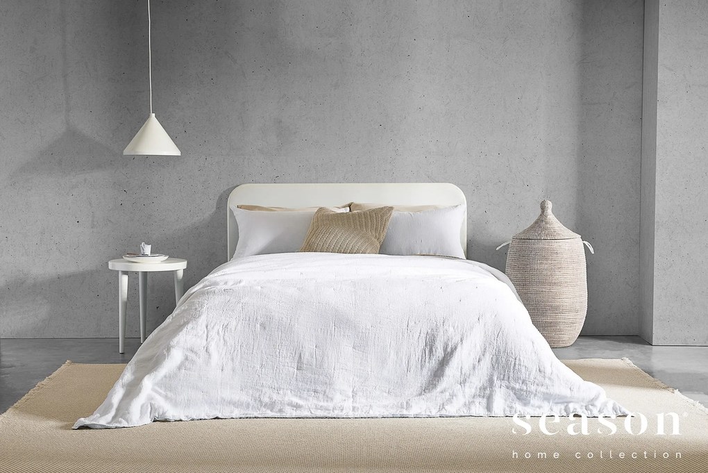 COLCHA LINHO / QUILTS - 250x270 cm + 2 almofadas cheias: Branco