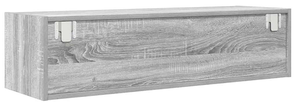 Aparador de TV vidaXL Cinza Sonoma 100x31x25,5 cm Madeira Derivada