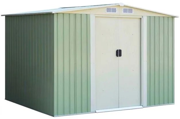 Galpão de armazenamento para jardim externo de 4' x 7', casa de ferramentas - cinza