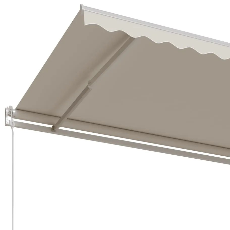 Toldo retrátil automático 600x350 cm creme