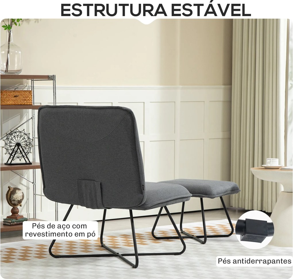Poltrona Sala de Estar com Apoio para os Pés Poltrona Relax sem Apoio