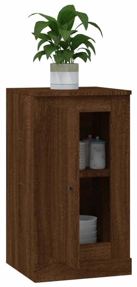 Aparadores 2 pcs 37,5x35,5x67,5 deriv.madeira carvalho castanho