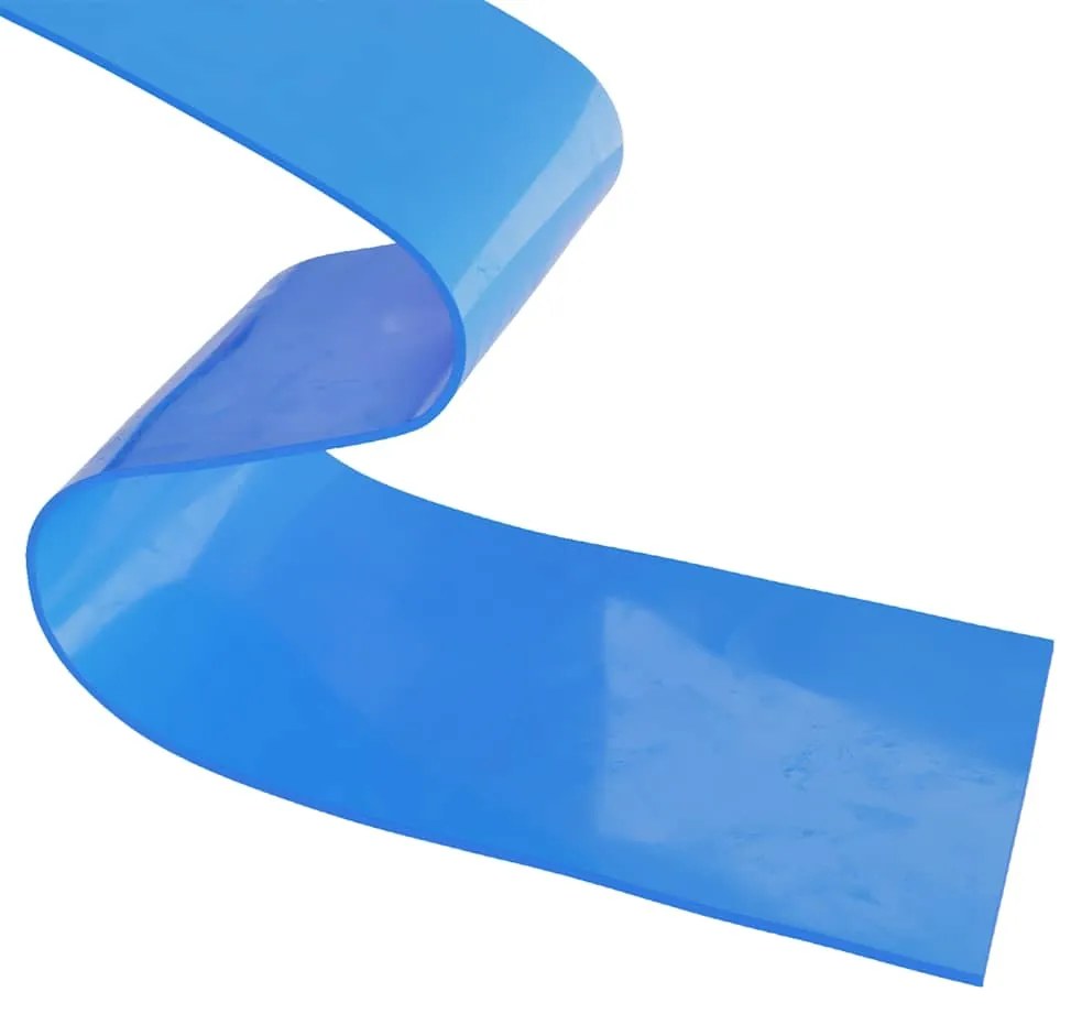 Cortina de porta 300 mm x 2,6 mm 10 m PVC azul