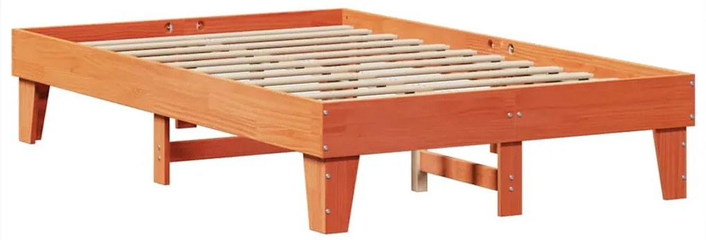 Cama com estante sem colchão 135x190 cm pinho maciço