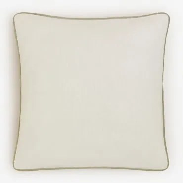 Coussin Carré 45x45 Cm En Coton Cianan Branco - Sklum
