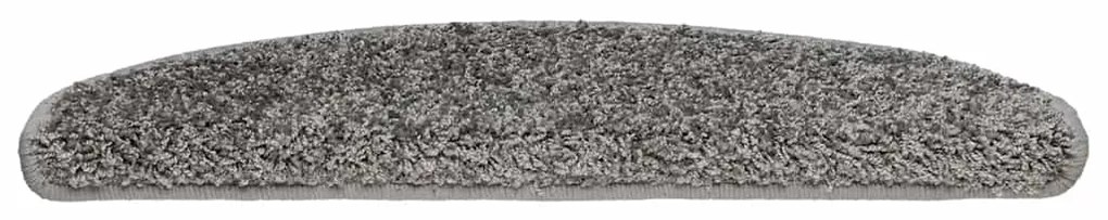 Tapetes de escadas 30 pcs 65x21x4 cm cinzento