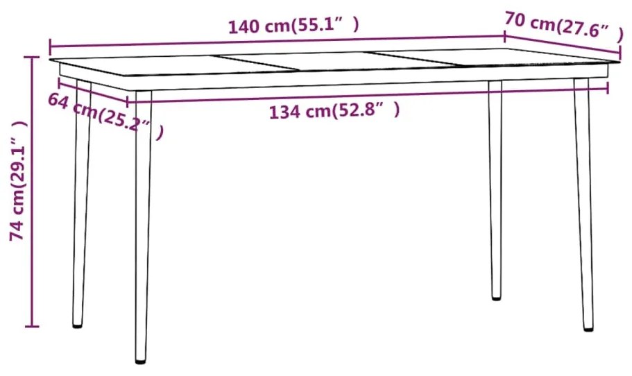 5 pcs conjunto de jantar jardim com almofadões cinzento/preto