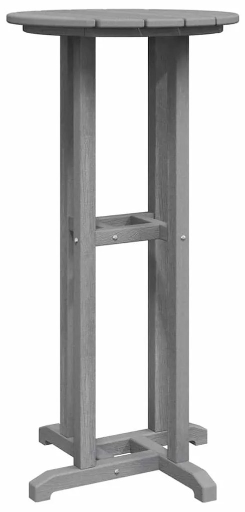 Mesa de Bar Cinzento-claro 55x55x107 cm HDPE