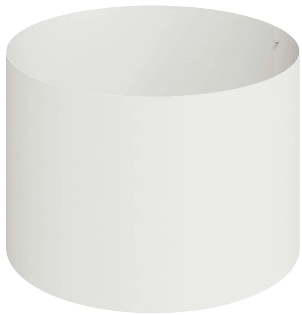 Vaso de Metal Aço/Branco Aço revestido a pó Grande Vasos