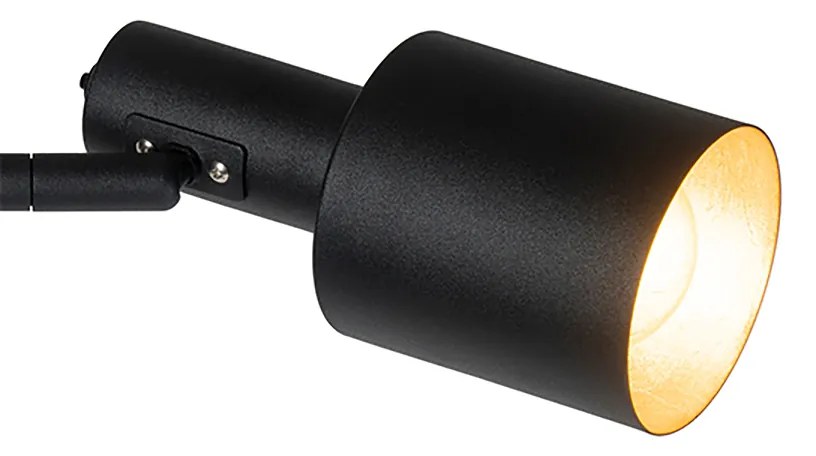 LED Candeeiro de pé inteligente preto com 2 A60 Wi-Fi - Stijn Moderno