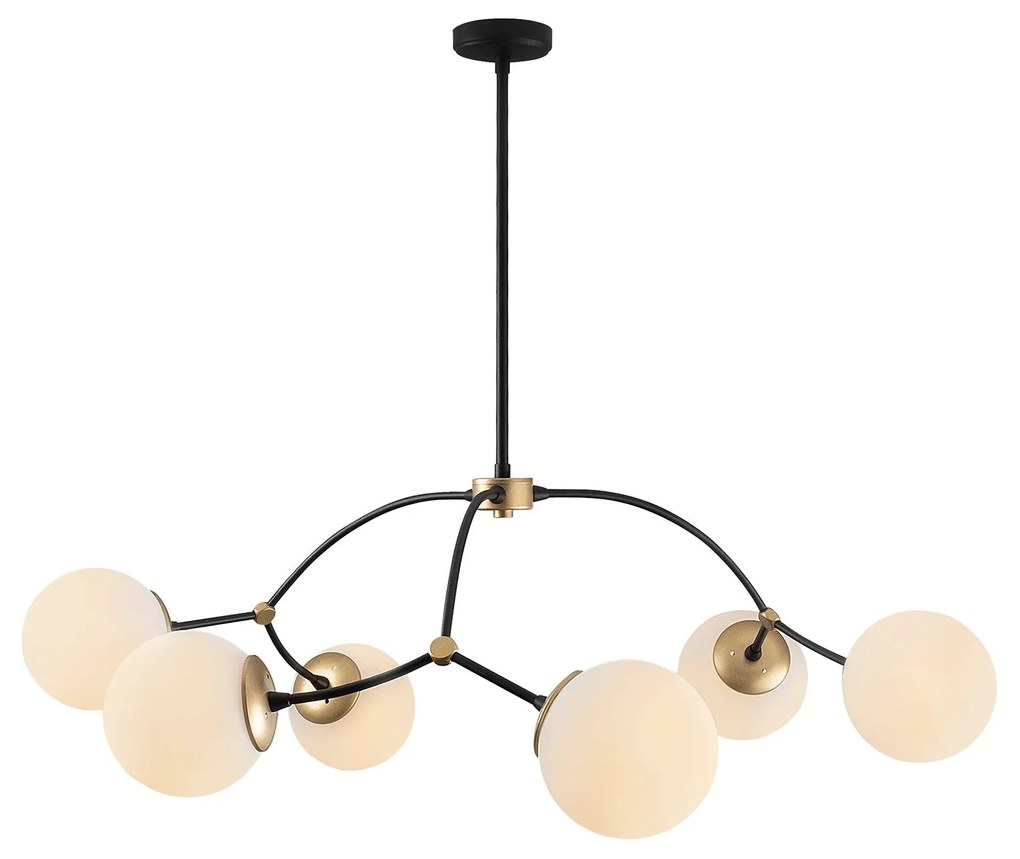 Chandelier Kromozom – Branco e Preto – 90 x 90 cm