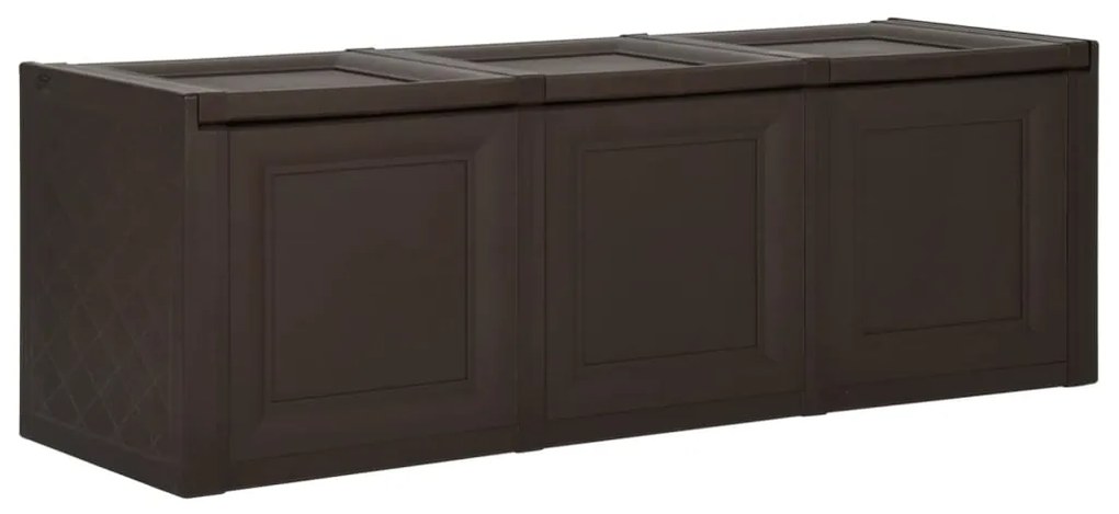 340618 vidaXL Caixa para almofadões 125x40x42 cm 130 L castanho