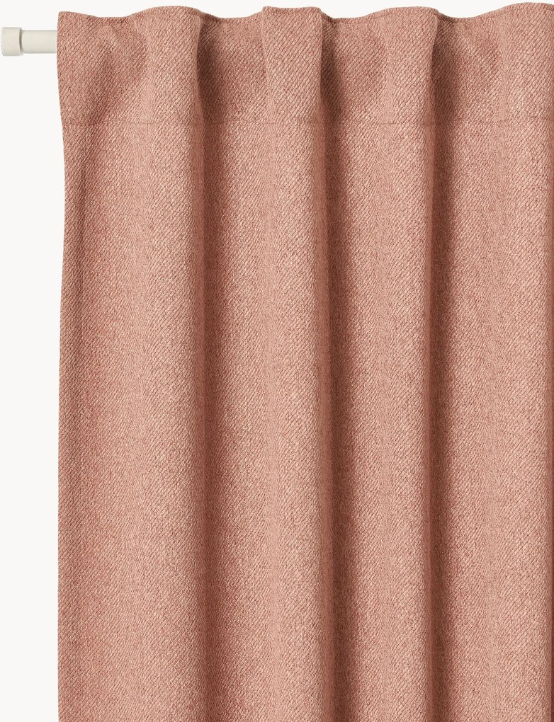 Cortinas opacas com multi-banda Joan, conjunto de 2, vários tamanhos