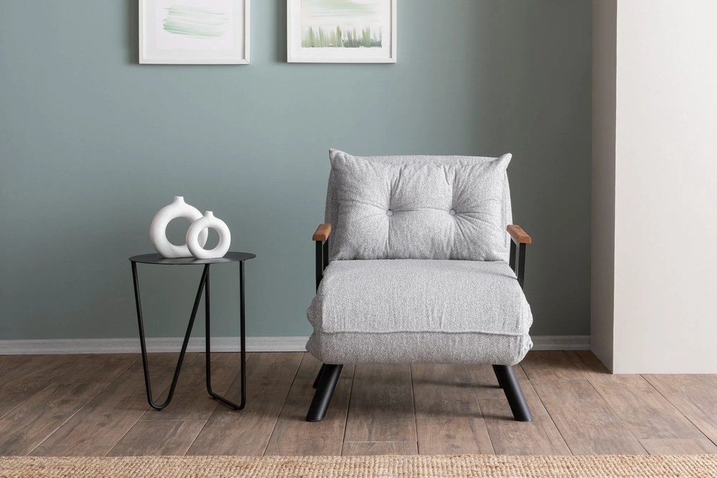 Sofá-cama de 1 Lugar Sando – Cinzento – 175x60 cm