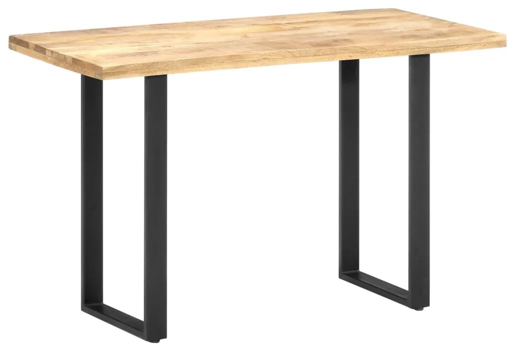 vidaXL Mesa de jantar 120x60x76 cm madeira de mangueira maciça