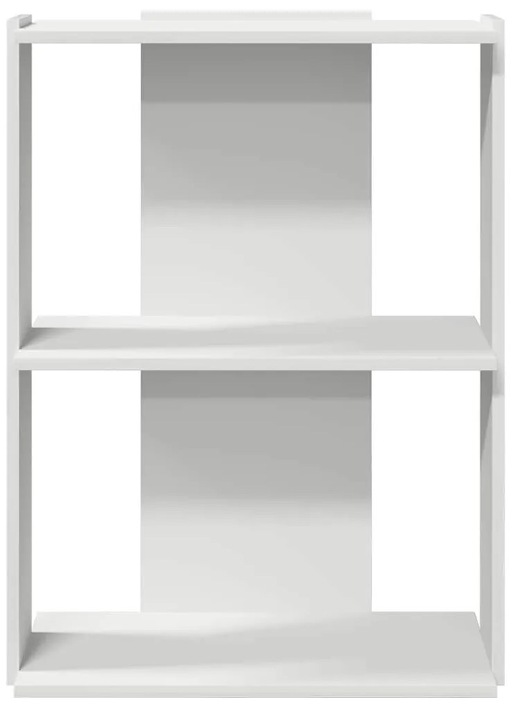 Estante de 3 camadas 60x30x80 cm madeira trabalhada branco