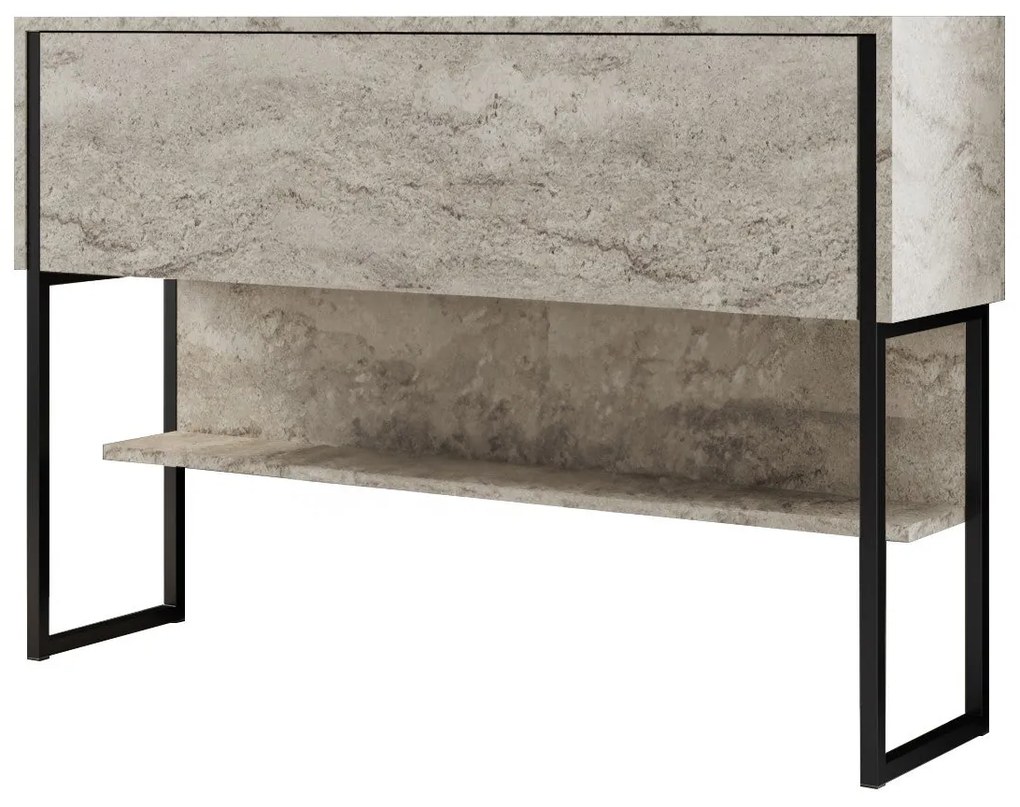 Cômoda Luxe – Travertine Black – 120 cm x 80 cm x 30 cm