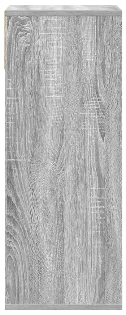 Estante cinzento sonoma 34x31x80 cm derivados de madeira