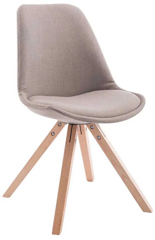 Cadeira cozinha e jantar Toulouse em tecido Square 48 x 84 x 56 cm Castanho acinzentado