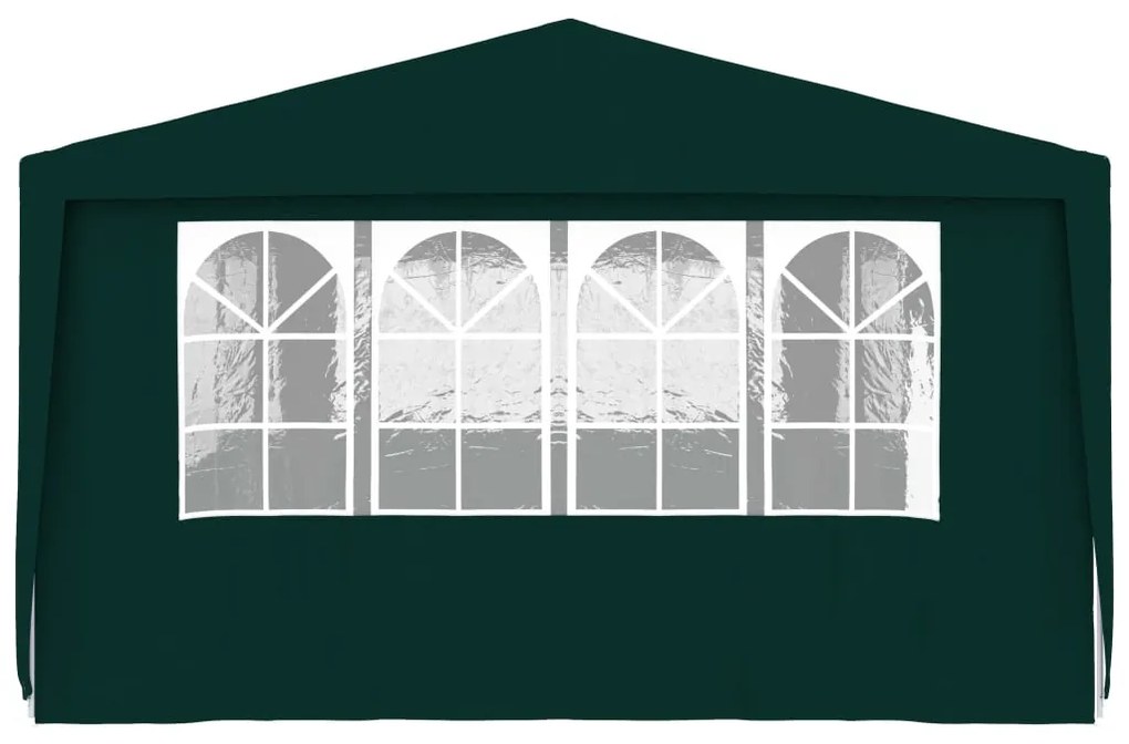 Tenda festas profissional c/ paredes laterais 4x9m 90g/m² verde