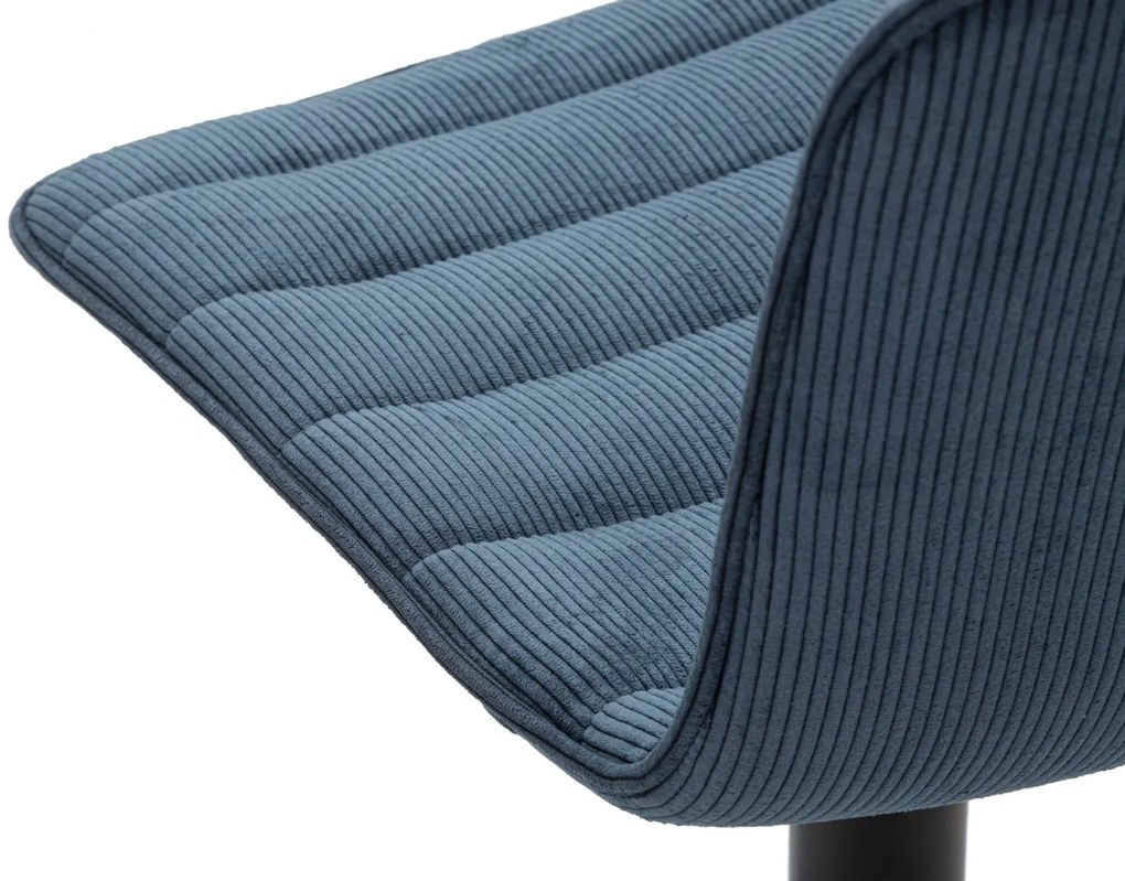 CONJUNTO DE 2 BANCOS DE BAR 43X49,5X85,5-107 (ASSENTO CM 61-82,5 CM) AZUL