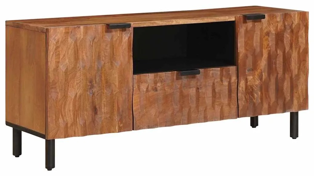 vidaXL Gabinete para TV Acabamento em Acácia Marrom 105 x 33,5 x 46 cm
