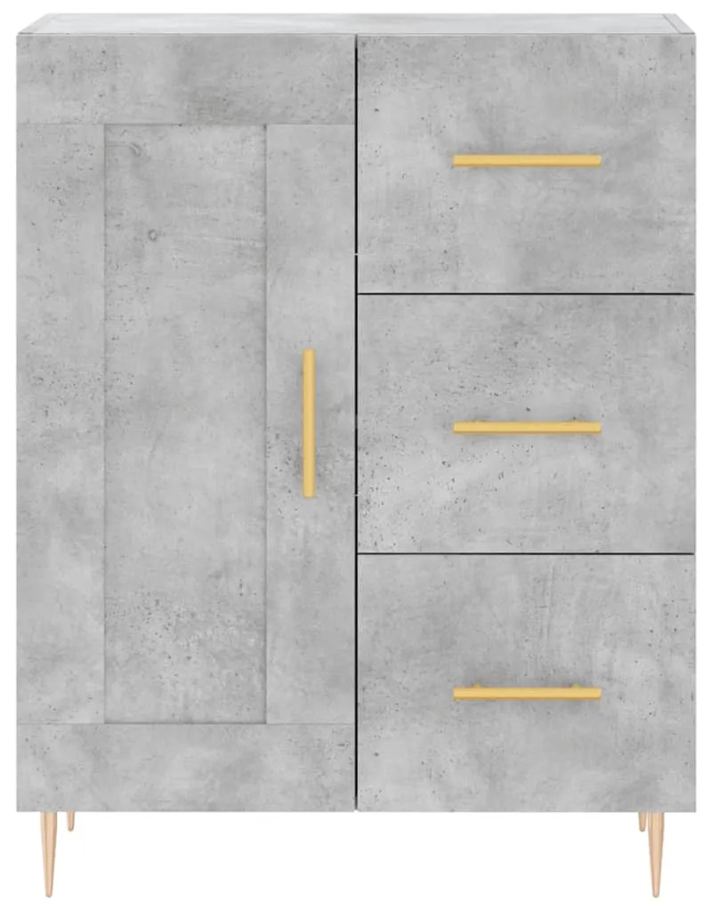 Armário alto 69,5x34x180 cm derivados de madeira cinza cimento