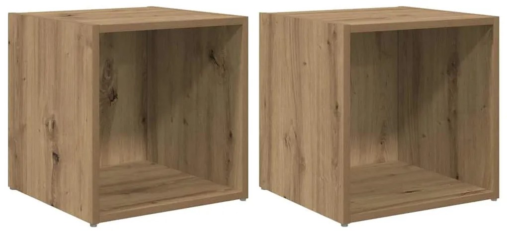 Gabinete para TV 2 pcs Castanho 37 x 35 x 37 cm