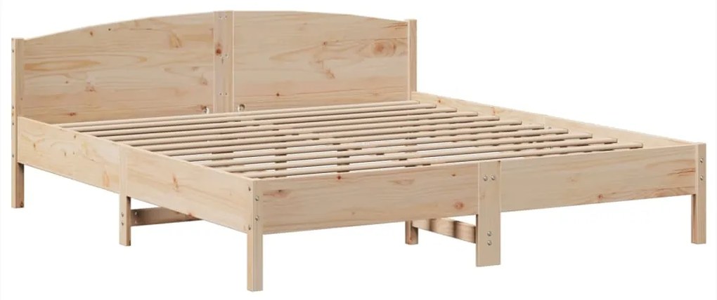 Cama com estante sem colchão 180x200 cm pinho maciço