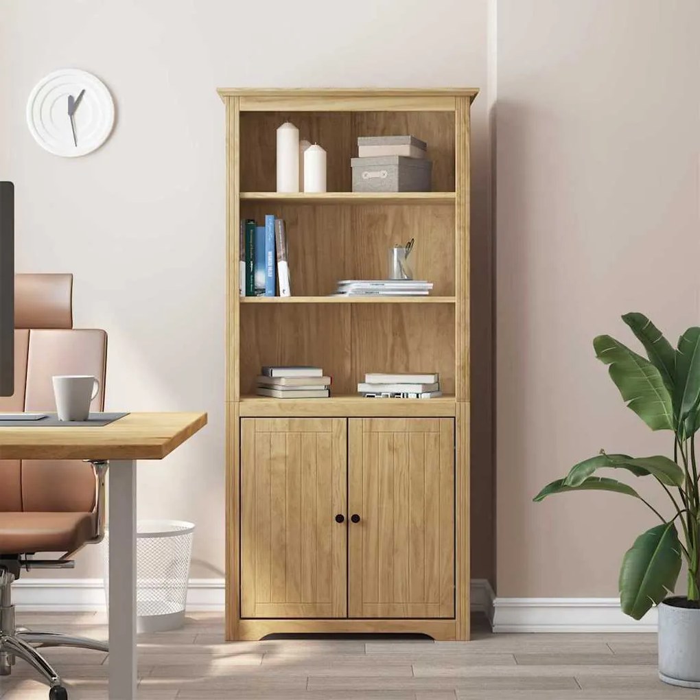 vidaXL Estante BODO Marrom mel 82 x 40 x 173 cm Madeira processada