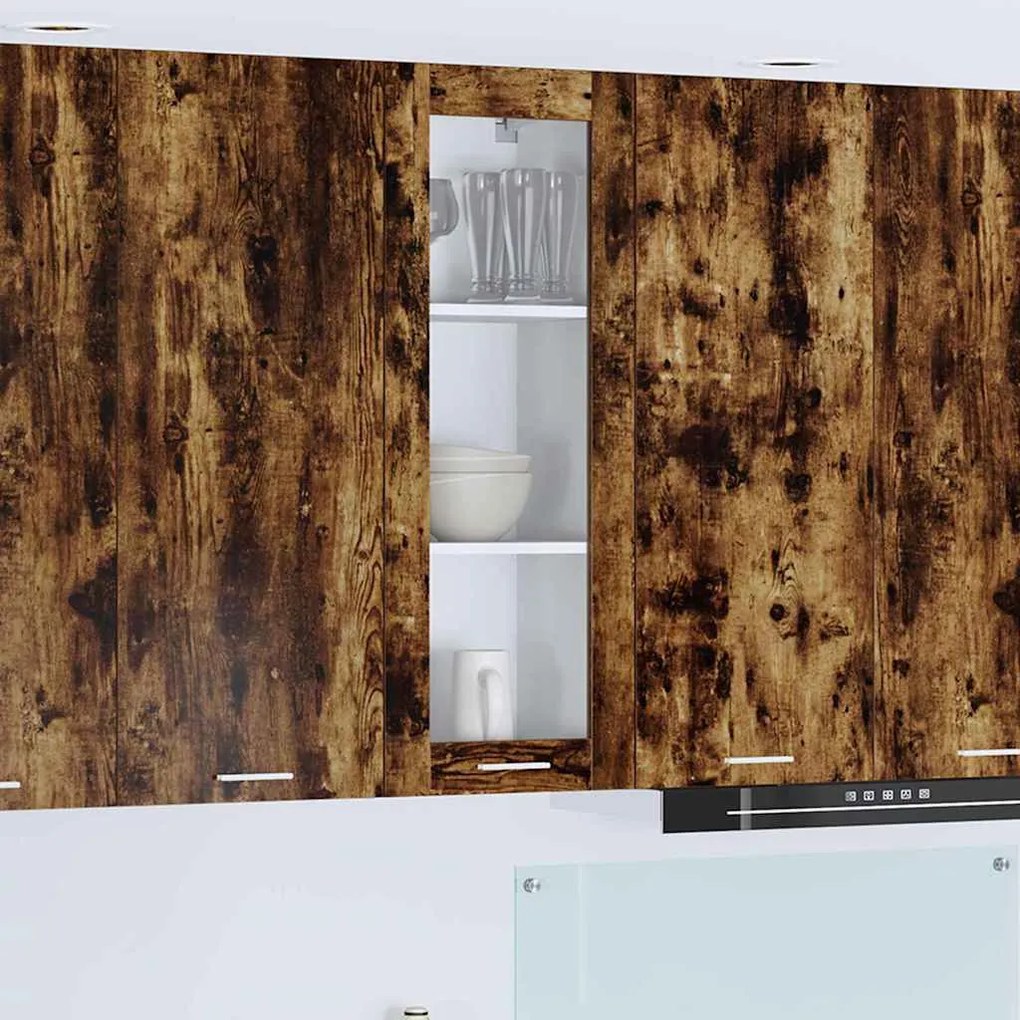 vidaXL Armário suspenso Riga Carvalho Defumado 40 x 31 x 100 cm